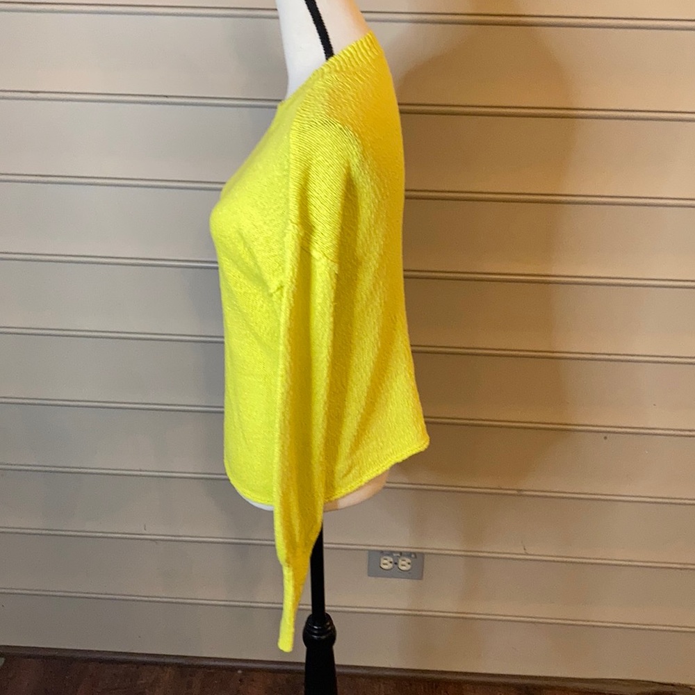 NWT Abound Neon Yellow Sweater Crew - Picture 3 of 6